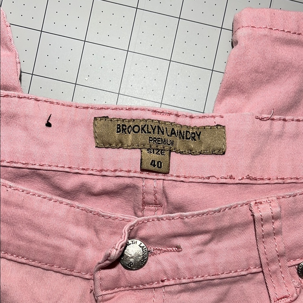 Men's Pink Moto Shorts - Picture 2 of 7